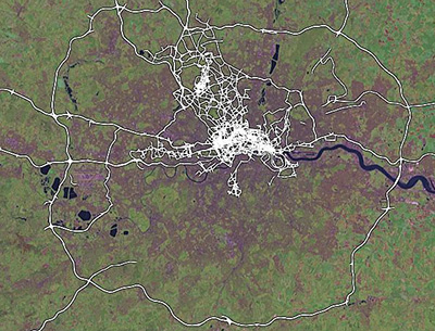 OpenStreetMap M25, November 2005