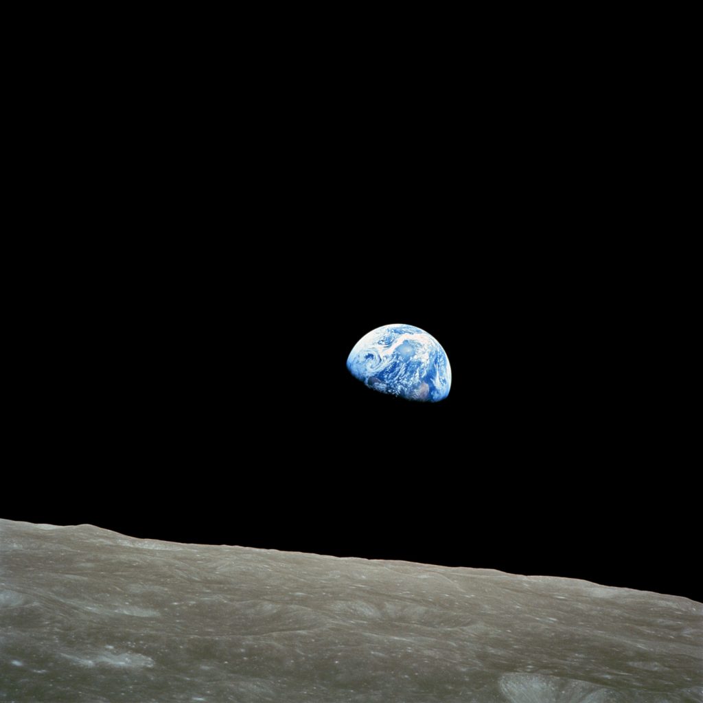 The Earth from the Moon, by NASA